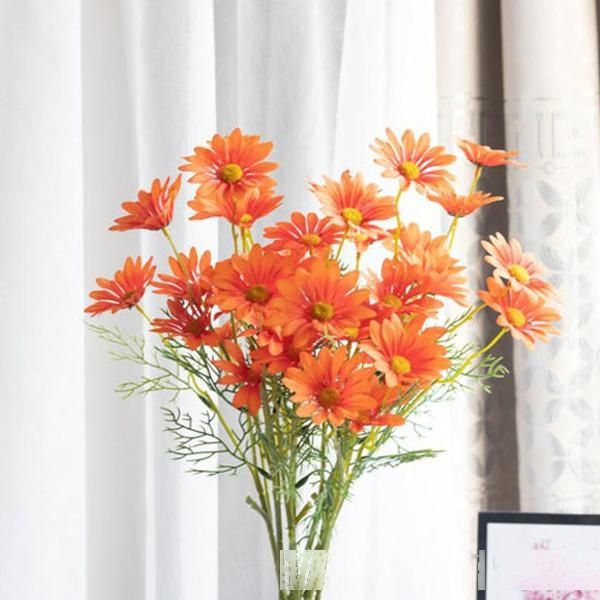 

artifical daisy flowers small bouquet flores dining room party festive home party decorative flowers 0055fl