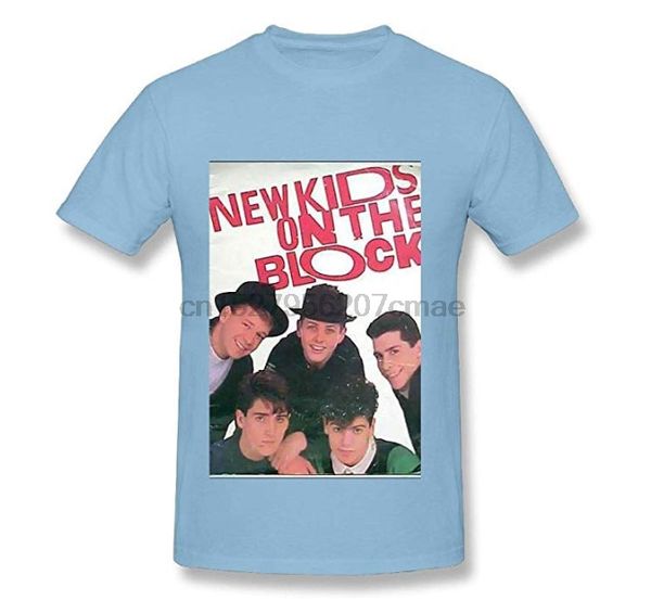 

men men short sleeved t-shirt new kids on the block cool skyblue short sleev