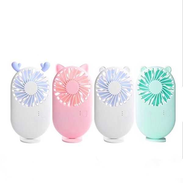 

stock 2020 new portable rechargeable small fan usb charging cool removable handheld mini outdoor fans pocket folding fan party favor
