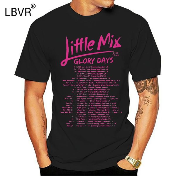 

little mix glory days tour 2018 t shirt men's black s 4xl 2019 short sleeve cotton t shirts man clothing 031558