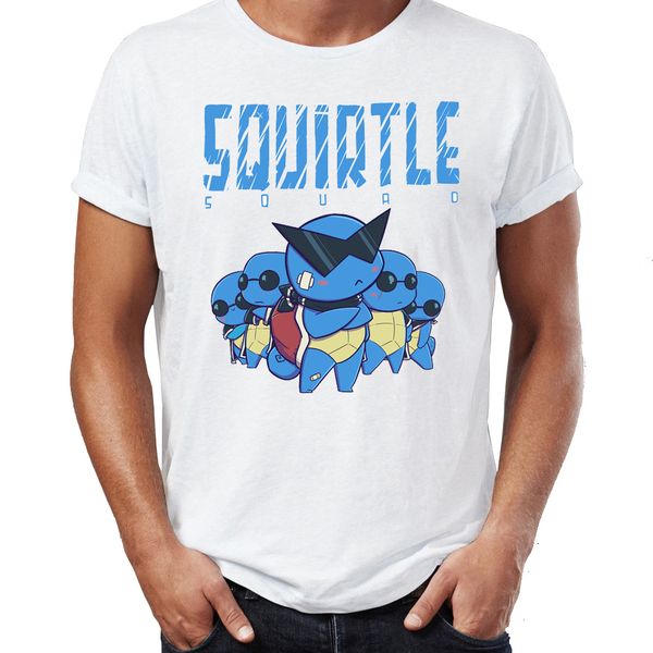 

men's t shirt squirtle squad funny awesome artwork printed tee