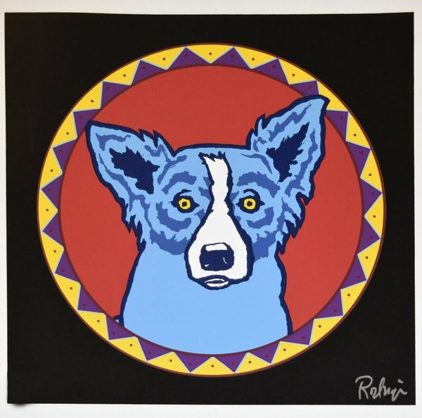 

george rodrigue blue dog big chief home decoration handcrafts /hd print oil painting on canvas wall art canvas pictures 200912