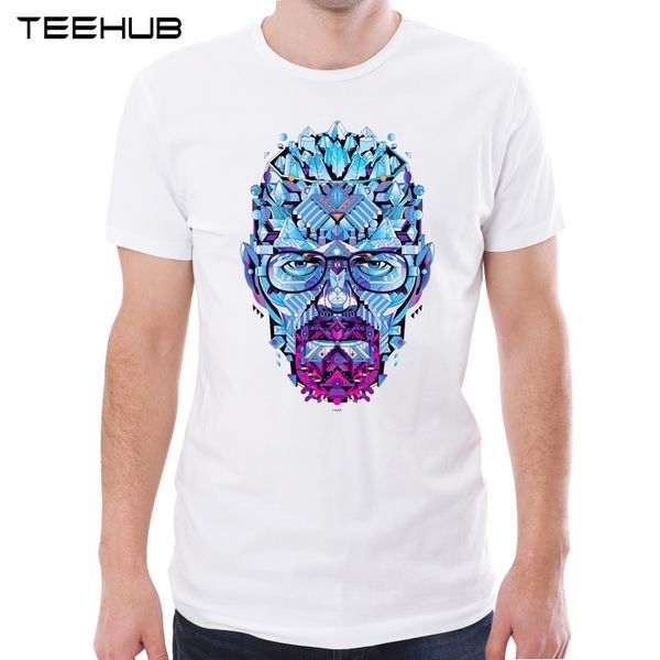 

teehub new arrival 2019 men fashion creative heisenberg printed t-shirt short sleeve tee hipster cool design