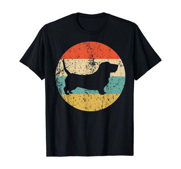 

basset hound shirt - vintage retro basset hound dog t-shirt