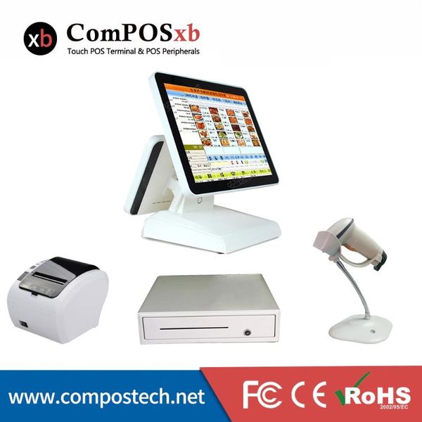 

selling all in one cash register printer scanner point of sale machine systems pc