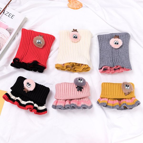

scarves children's scarf small cartoon autumn and winter baby warm, Blue;gray