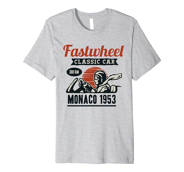 

2019 new summer fashion men tee shirt vintage classic car monaco race car t-shirt casual t-shirt