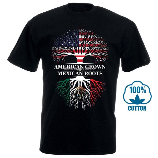

american grown mexican roots patriotic t shirt new graphic tee