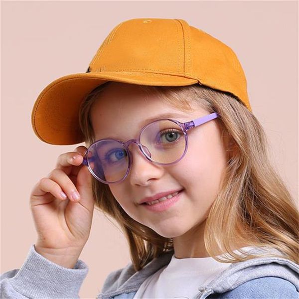 

kids blue light glasses children fashion round glasses computer radiation protection boy girl tr90 clear lens eyeglasses frame, Silver