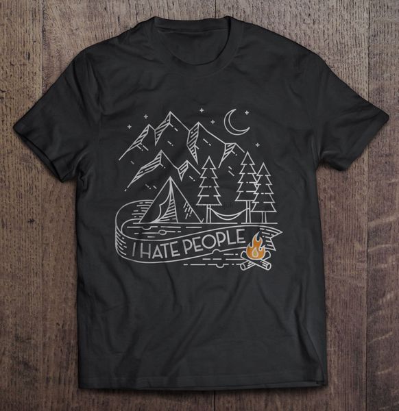 

men t shirt i hate people campfire version women t-shirt