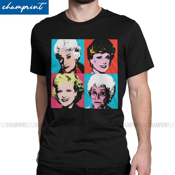 

golden warhol girls t shirt for men crazy t-shirt round collar golden girls dorothy 80s friend tv tees short sleeve clothes 6xl