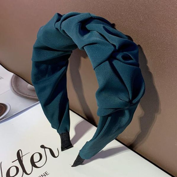 

new solid colors headband simple knotted hair hoop headdress bow design hairband boutique hair sticks charming hair accessory ship, Silver