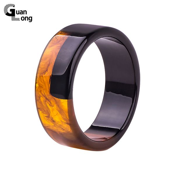 

guanlong brand design lucite resin crafts bangle bracelets for women high street puseiras jewelry drop shipping wholesale, Black