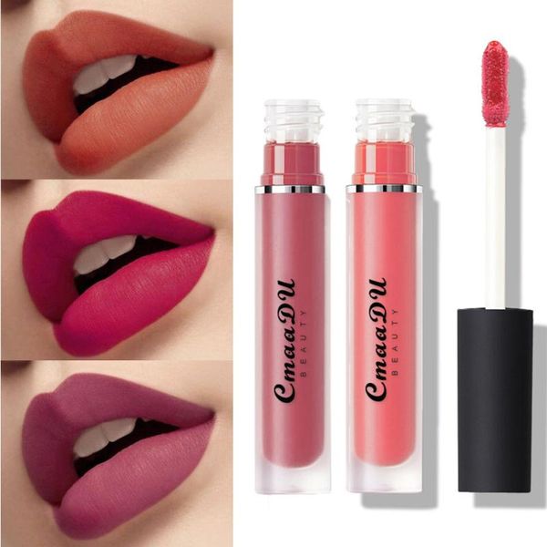 

cmaadu 15 цветов matte liquid lip gloss sexy тонизирующий водонепроницаемый lasting lip tint сексуальный стиль блеск увлажняют красоты косме