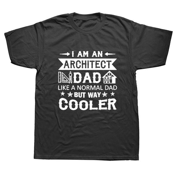 

novelty i am an architect dad t-shirt mens short sleeves oversized streetwear hip hop printed t shirts tees
