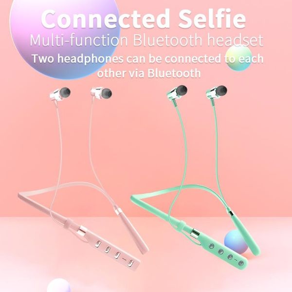 

g1 g2 bluetooth headphones with magnet attraction wireless headset neckband sport earphone with microphone for smartphone