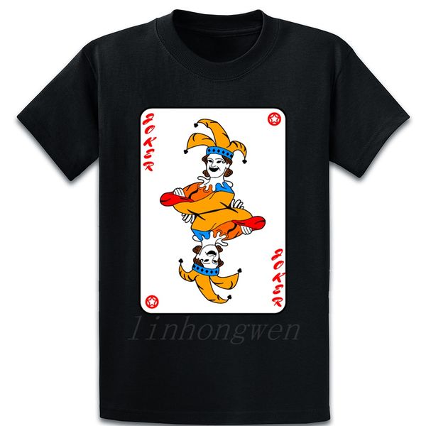 

джокер игральных карт футболка tee shirt письмо против морщин s-5xl весна осень смешной пользовательские письмо shirt
