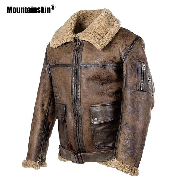 

new men motorcycle coat winter men's leather jacket fashion high-quality harajuku casual fur collar jacket men's brand clothing, Black