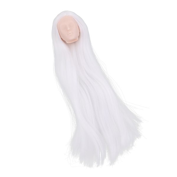 

1/6 bjd мужской куклы голова белый волос sculpt diy частей высокого качества пластичное # 1