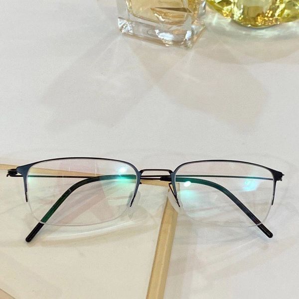 

men titanium sunglasses frames half rimmed black glasses eyewear eyeglass frame with box, Silver