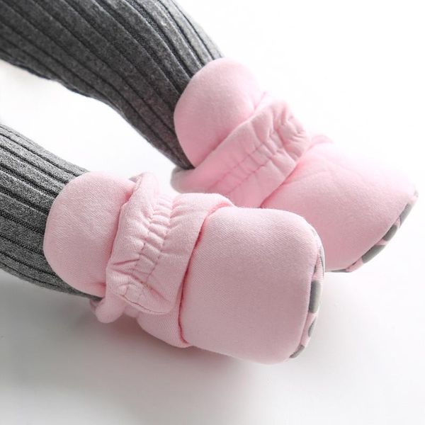

new born baby girl boys winter shoes 1 year infant newborn toddler shoes solid baby girl booties 2020 first walkers