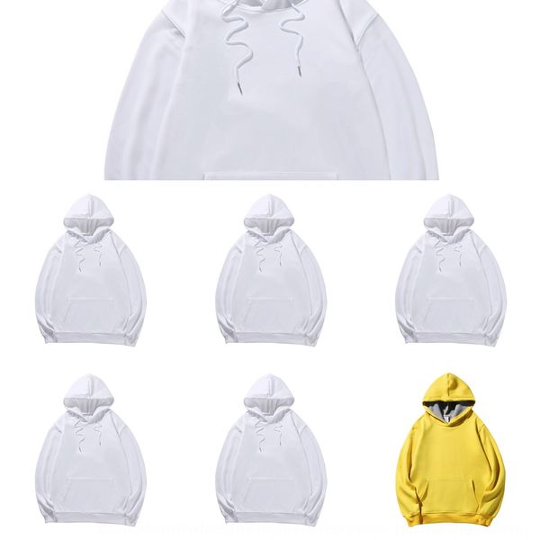 

autumn and winter thick embroidered sweater shirt pullover hooded sweater printing activity party culture advertising shirt embroidery eipky, Black