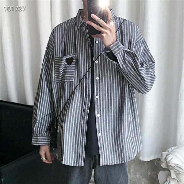 

fashion men women casual shirts 20s new autumn long sleeves shirts with patchwork mens womens streetwear shirt2, White;black