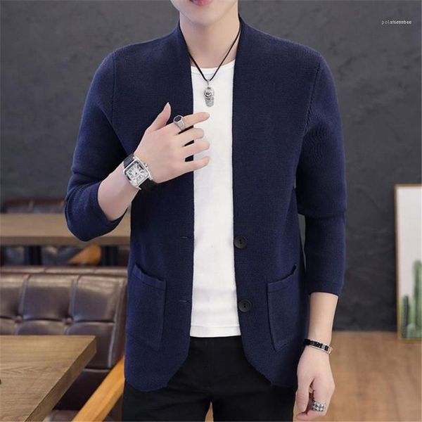 

cardigan male designer clothing mens long sleeve knitted cardigan spring fashion solid color two buckle v neck, White;black