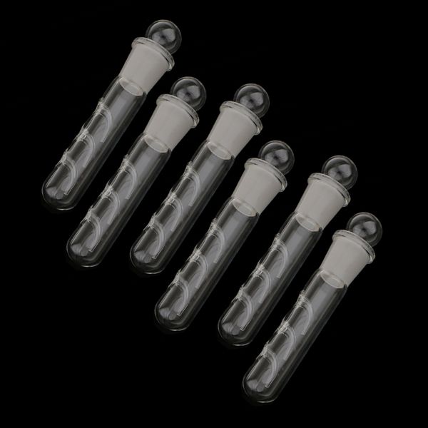 

6pcs clear glass planaria trap catcher для вишневый креветок кристалл три отверстия
