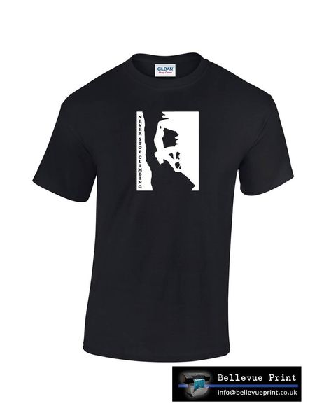 

2019 new summer cool tee shirt never sclimbings funny t shirt cotton t-shirt