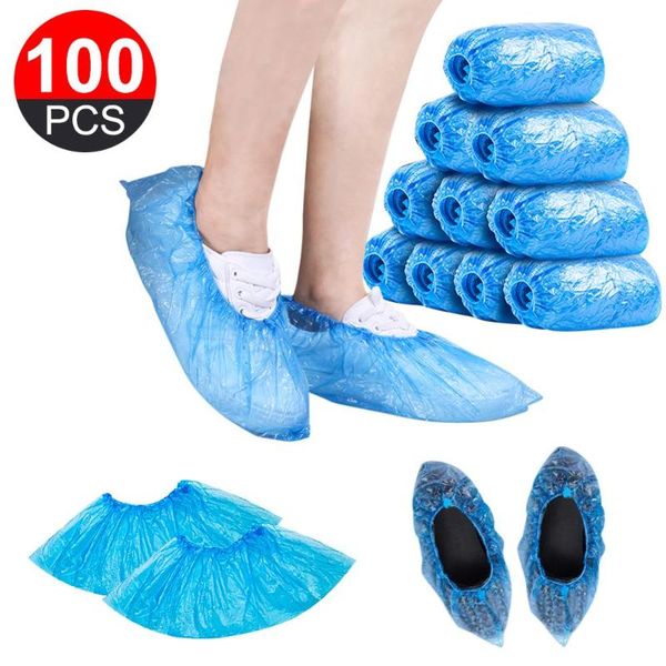 

disposable covers 100 pcs/pack waterproof boot plastic shoe homes overshoes free