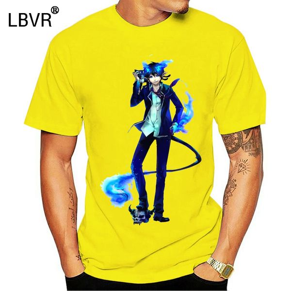 

синий экзорцист белый сшитое t-shirt new cool tee shirt