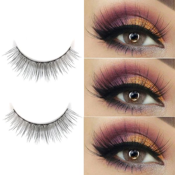 

5 pairs manually simulate false eyelashes messy soft comfortable fake eyelashes handmade natural beauty makeup essential tools
