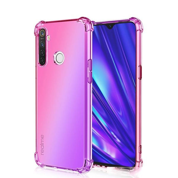 

gradient color soft tpu phone case for oppo a1k a5 a9 2020 realme 5 x2 pro reno 2z 2f f11 a9 a5s coque
