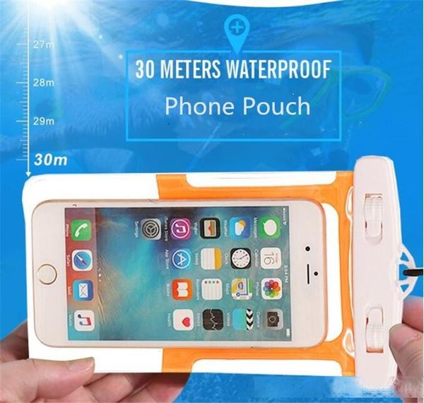 

sport running waterproof pvc bag case dry bags protective universal phone bag pouch with armband belt diving swimming for smart phone