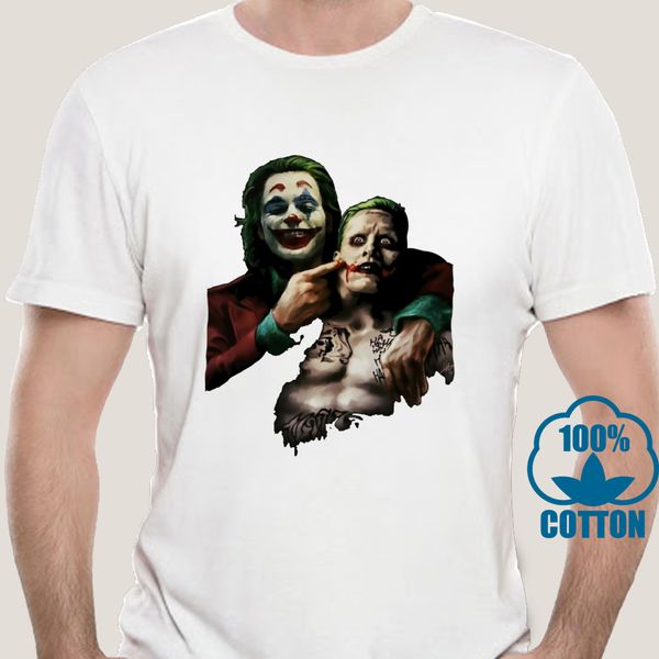 

0245a 2020 new men women t shirt the clown 3d printed t-shirt joker casual tshirt short sleeved joke suicide squad black