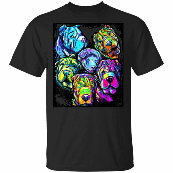 

китайский шарпей черный, синий футболка m-3xl топы new unisex смешной футболочку