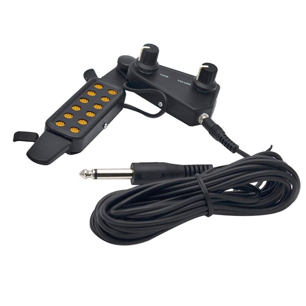 

1 set acoustic guitar pickup 6 string guitar replacement parts black