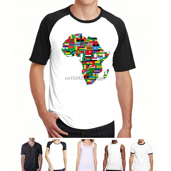 

funny men t shirt women novelty tshirt africa proud african country flags continent love cool t-shirt