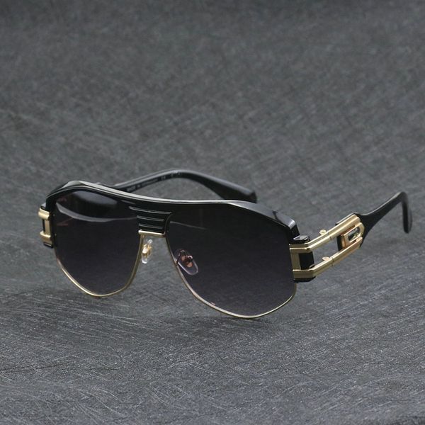 

kapelus men and women metal sunglasses 671 bright black half frame sunglasses uv protection 400, White;black