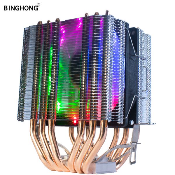 

lga 2011 4pin 6 pipes aluminum heatsink led cpu cooler fan heat sink for intel 1156/1155/1150/775 1366 for amd socket amd3 am4