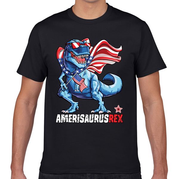 

топы t shirt men динозавр 4 июля детей мальчиков мужчин amerisaurus рекс vogue vintage geek на заказ мужской tshirt xxxl