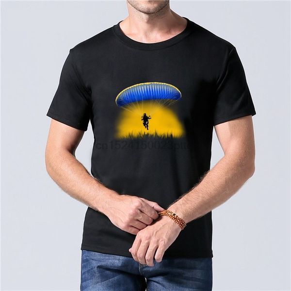 

paragliding novelty t-shirt 2020 mens graphic shirt 100% cotton rock tee shirt no wadding