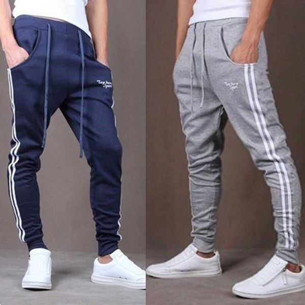 

европы и соединенные штаты америка 2020 новые зимние мужские спортивные брюки хлопка случайных свободные леггинсов напечатаны универсальным, Black