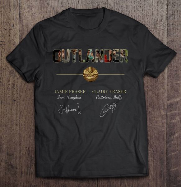 

men funny t shirt fashion tshirt outlander jamie fraser and claire fraser women t-shirt
