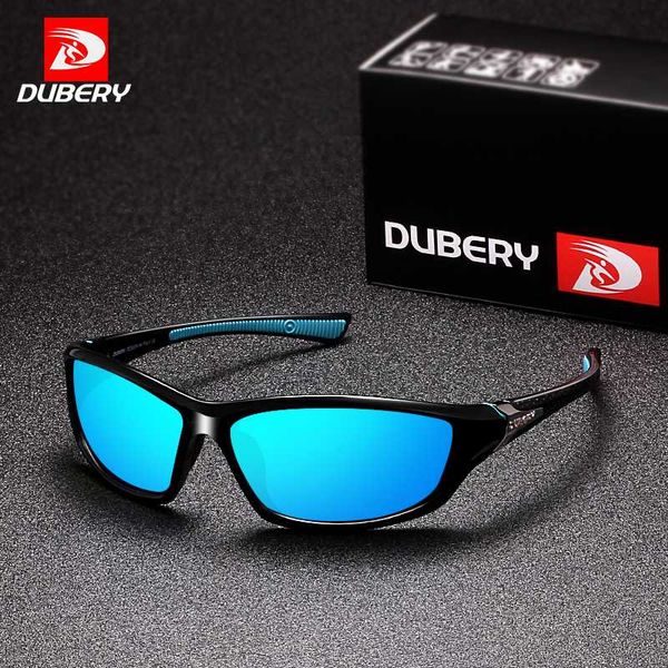 

sunglasses dubery polarized night vision men's driving sun glasses for men square sport mirror shades oculos120, White;black