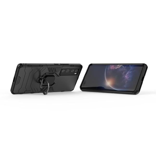 

armor 2 in 1magnetic car holder kickstand finger ring shockproof cover case for huawei nova 7 pro
