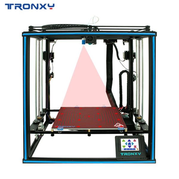 

tronxy x5sa-2e 3d printer ultra-quiet mainboard 330*330*400mm 3.5 inch color touchscreen 10m filament support dual color print