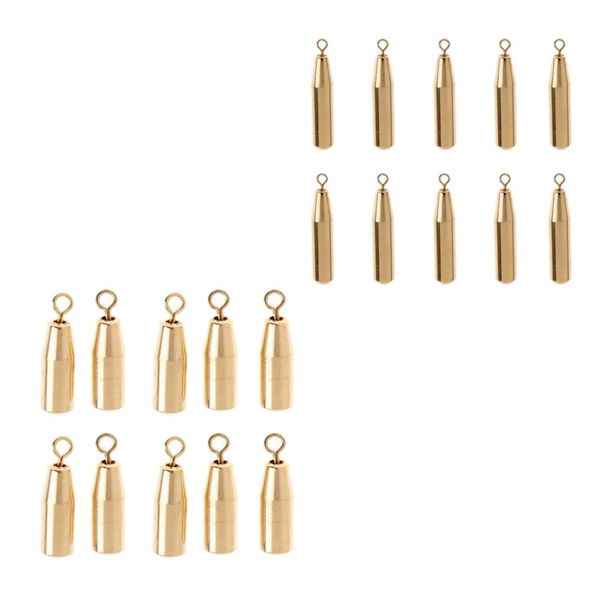 

20pcs fishing sinkers set drop sslider weights brass sinker tackle