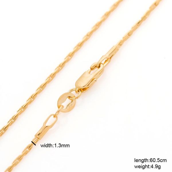 

drbonham длинный 60см дополнительные тонкий 1.3mm 18kgf золоты заполнена круглый ожерелье цепи попкорна для подвесных мужчин женщина панк ма, Silver